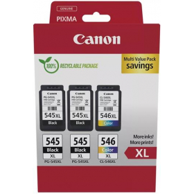 Canon PG-545 XL black (2x) + CL-546 XL color (1x) - originálny